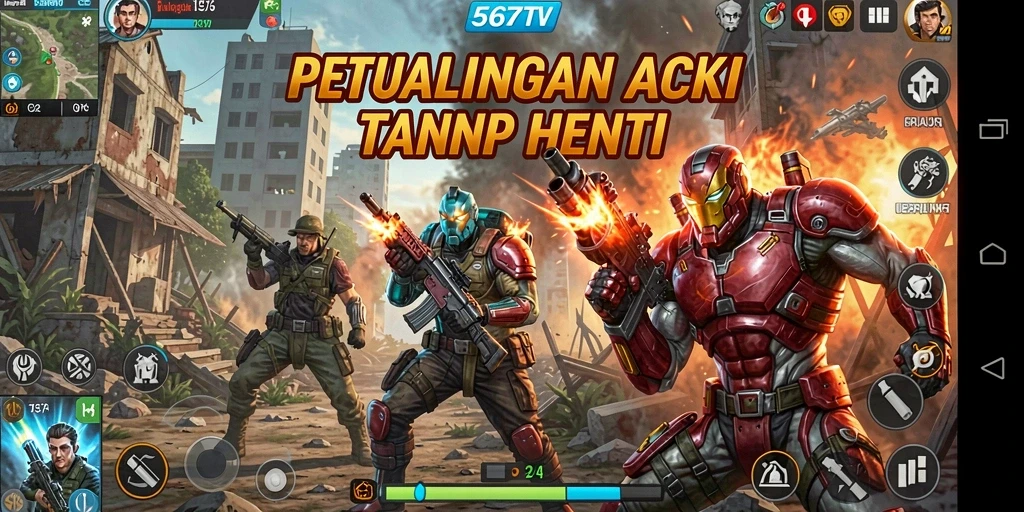 Screenshot gameplay 567TV dengan aksi seru dan grafis memukau.