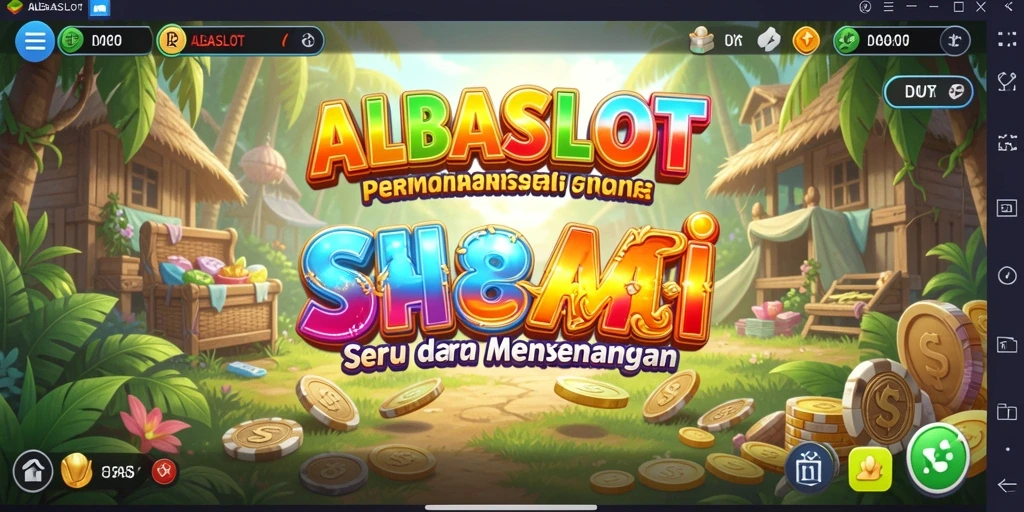 Screenshot gameplay ALBASLOT dengan suasana yang ceria dan menarik.