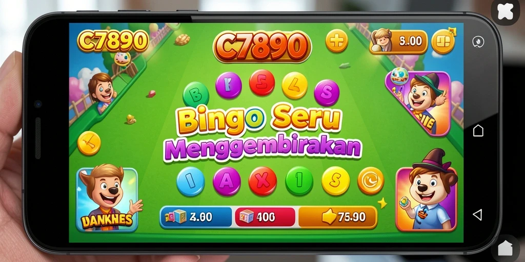 Tampilan gameplay menarik dari C7890 yang menunjukkan keseruan permainan Bingo.