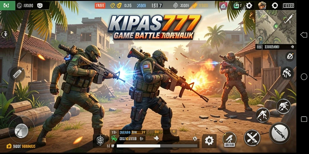 Tampilan gameplay KIPAS777 yang seru dalam pertarungan Battle Royale.