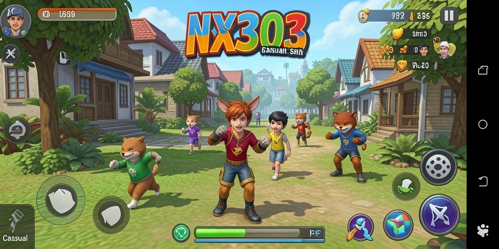 Tampilan gameplay yang seru dari NX303 dengan berbagai tantangan.
