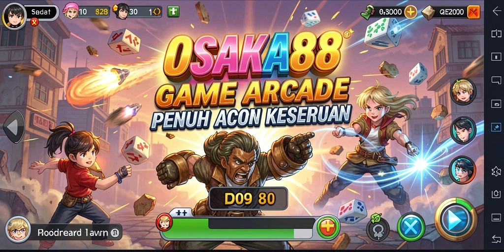 Tangkapan layar OSAKA88 menampilkan aksi seru gameplay Arcade yang menghentak.
