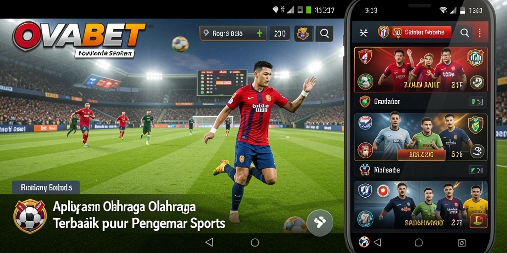 Screenshot OVABET menampilkan gameplay interaktif dan fitur-fitur olahraga.