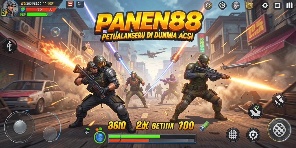 Screenshot menampilkan aksi seru dalam gameplay PANEN88.