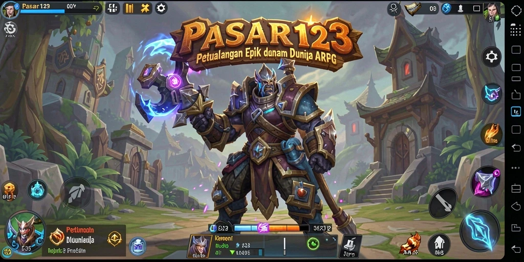 Screenshot PASAR123 menunjukkan aksi pertempuran yang seru dalam dunia ARPG.
