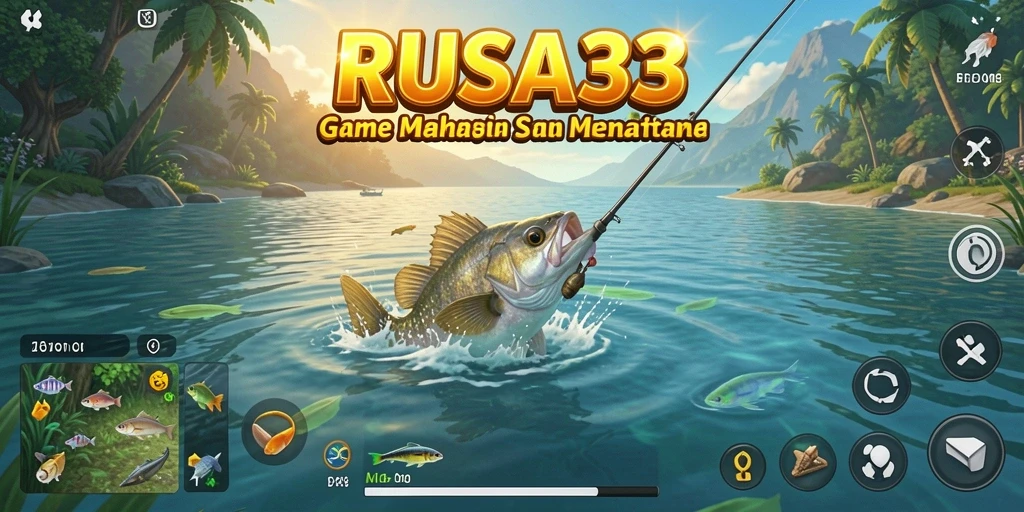 Screenshot RUSA33 yang menunjukkan gameplay memancing yang seru dan menantang.