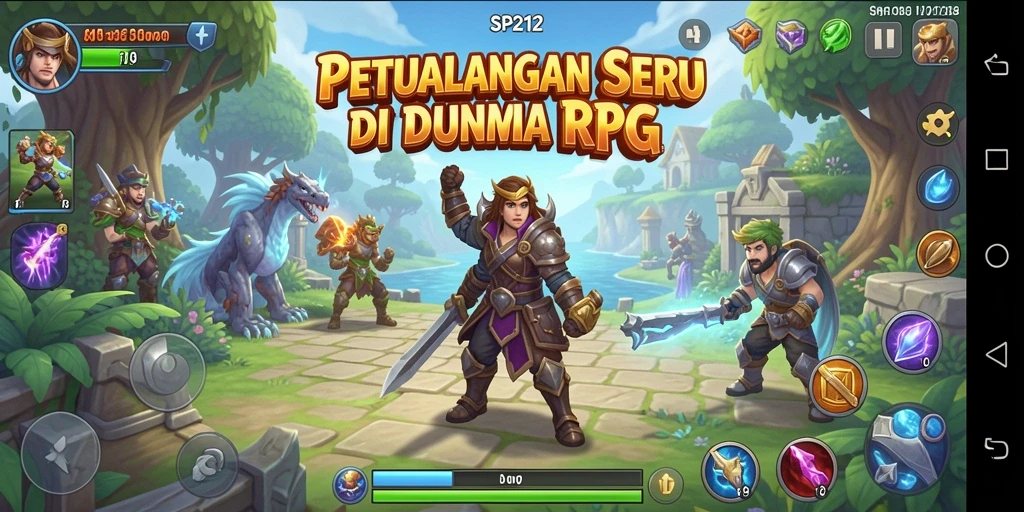Tampilan gameplay seru di dunia fantastis SP212.