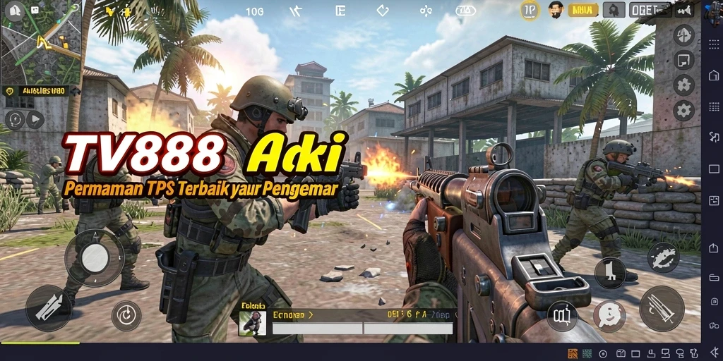 Tampilan gameplay seru dan intens dari TV888.