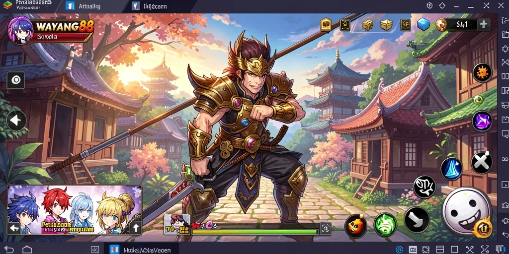 Tampilan gameplay seru dalam WAYANG88 dengan karakter Anime.