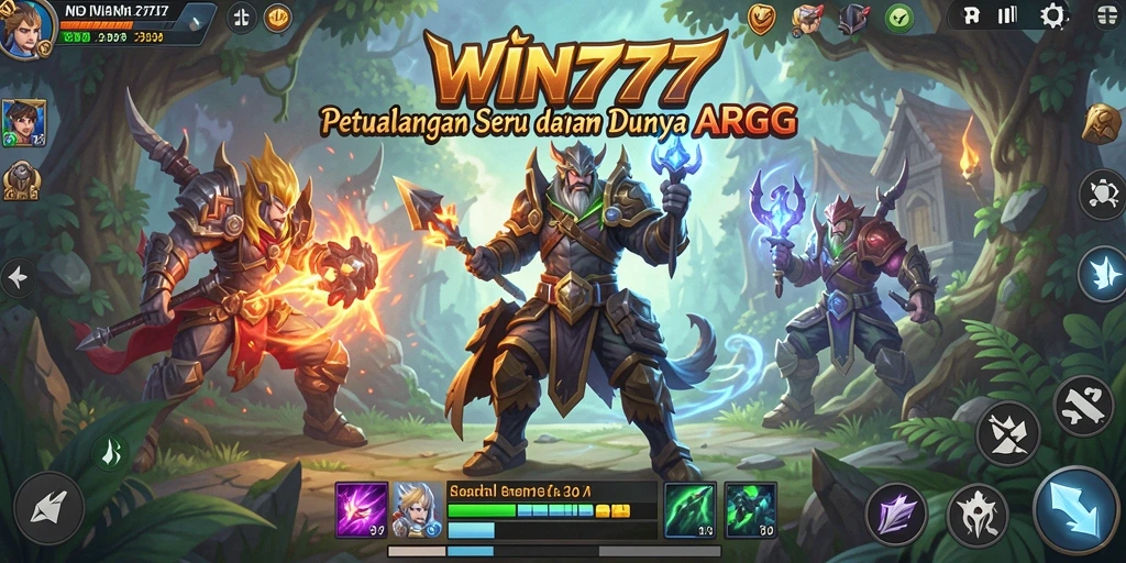 Screenshot utama menampilkan pertarungan seru dalam dunia ARPG.
