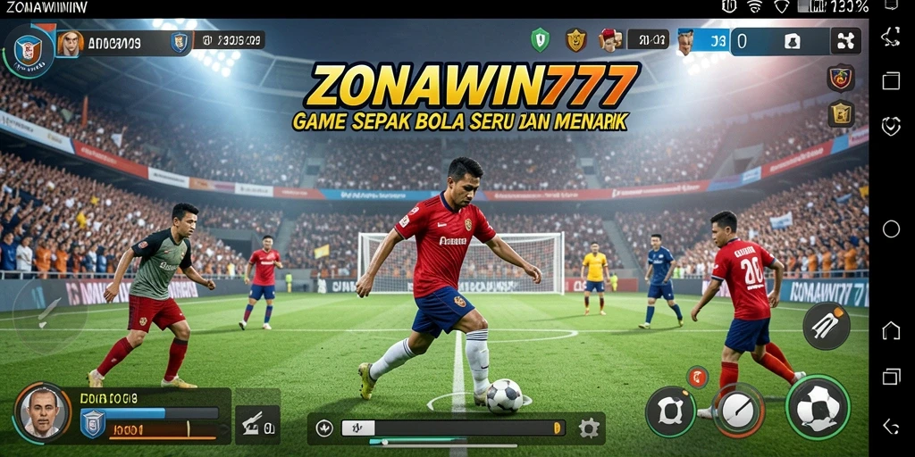 Gameplay seru di lapangan sepak bola dengan ZONAWIN777.