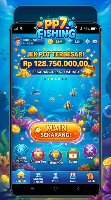 Tampilan antarmuka utama pp7 yang mudah digunakan.